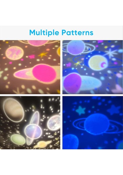 Işıklı ve Yıldızlı Projeksiyonlu Tavan Vantilatörleri, LED Asılı Kamp Vantilatörü Uzaktan Kumandalı Zamanlayıcı, 3600MAH Şarj Edilebilir Pil (Yurt Dışından) fırsatları