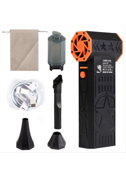 El Tipi Vantilatör 130000 Rpm Yüksek Güçlü Hava Üfleyici Şiddetli Turbo Toz Vakum Kitleri (Yurt Dışından)