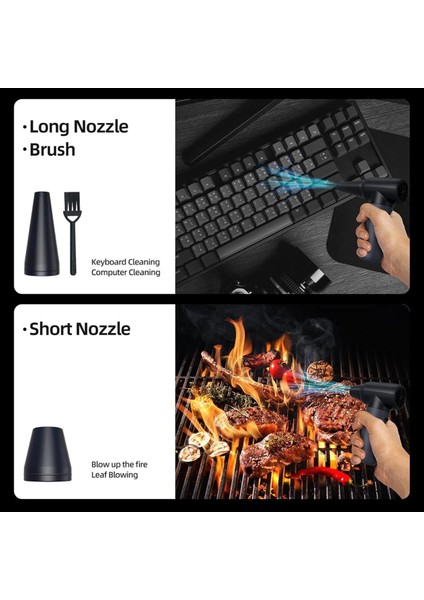 Basınçlı Hava Toz Alma Cihazı 180000 Rpm Turbofan Jet Fan 3 Vites Ayarlanabilir Kablosuz Üfleyici Araba ve Ev Temizlik Aracı (Yurt Dışından) indirimleri