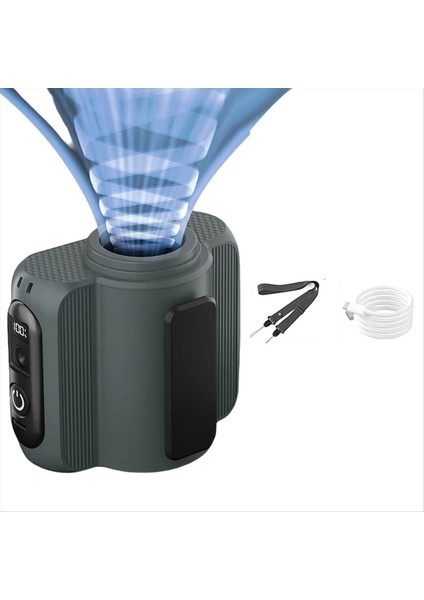 Bel Klipsi Fan Taşınabilir Mini Askılı Boyun Şarj Edilebilir 100 Hız Şantiyeler, Ev Dış Mekan Aktiviteleri Için (Yurt Dışından)