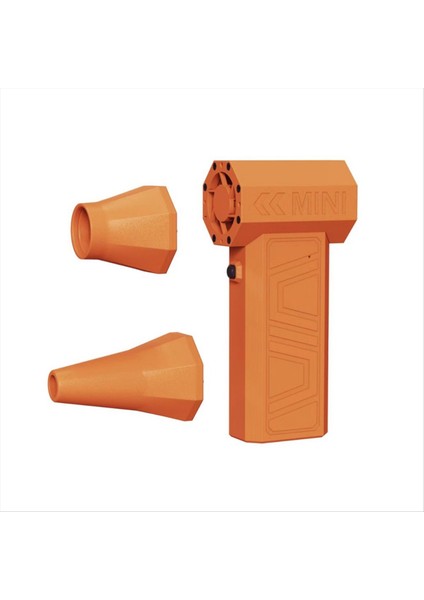 Yüksek Güçlü Turbofan Şiddetli Jet Fan 90000 Rpm Kablosuz Hava Üfleyici Fırçasız Motor 3 Vites Toz Turuncu (Yurt Dışından)