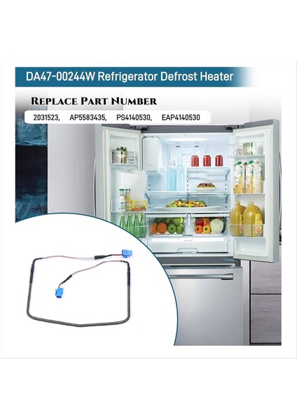 RF263BEAESR/AA, RF4287HARS/, RF4287HARS/XAA Için DA47-00244W Buzdolabı Buz Çözme Isıtıcı Grubu (Yurt Dışından) fırsatları
