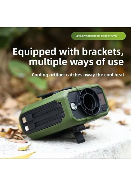 Taşınabilir Bel Klipsli Fan Şarj Edilebilir Klima Soğutucuları 5 Hız Ayarlı LED El Fenerleriyle Dış Mekan Soğutması (Yurt Dışından) fırsatları