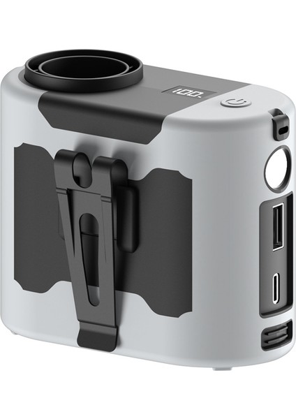 Belden Asılan Vantilatör Uzun Pil Ömrü Açık Hava Yüksek Gücü Taşınabilir Mini Spor Gri (Yurt Dışından)