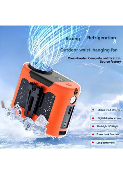 Belden Asılan Vantilatör Uzun Pil Ömrü Açık Hava Yüksek Gücü Taşınabilir Mini Spor Gri (Yurt Dışından) fiyatları