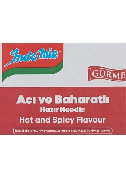 Indomie Gurme Paket Acı ve Baharatlı Koli 40'lı (80 gr x 40 Adet) modelleri
