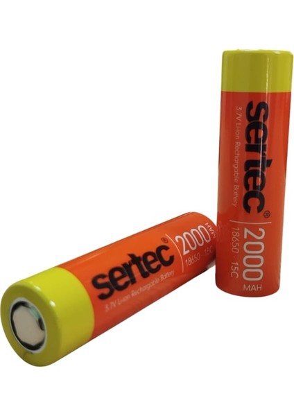 18650 3.7V 2000 Mah 15C Li-Ion Şarjlı Pil modelleri