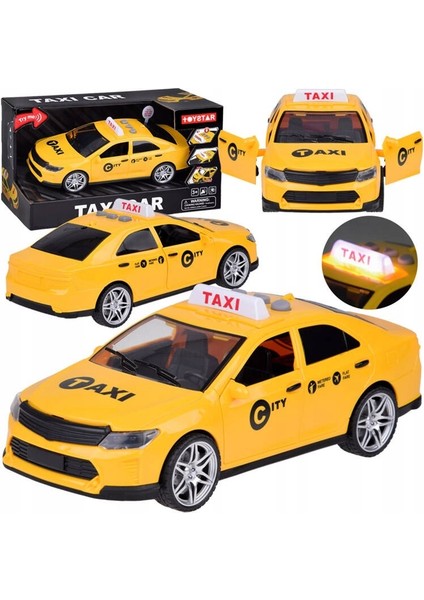 Sesli Işıklı Pilli Ticari Oyuncak Taksi