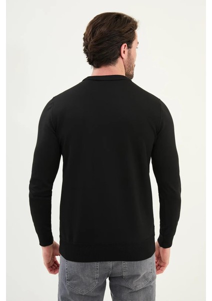 Desenli Slim Fit Bisiklet Yaka Erkek Triko Kazak 11566 indirimleri