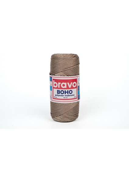 Boho Polyester Makrome Iplik 100 gr 150 Metre 3 mm (Renk Kodu:40) Vizon fiyatları
