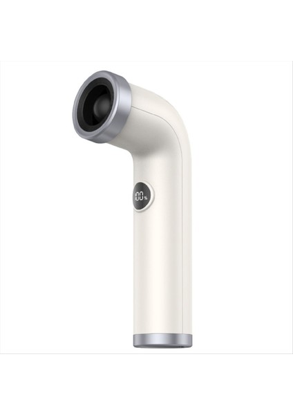 Taşınabilir Vantilatör 3000MAH Şarj Edilebilir, Güçlü , Dijital Ekran, Açık Hava ve Spor Kullanımı Için Ayarlanabilir Turbo Beyaz (Yurt Dışından)