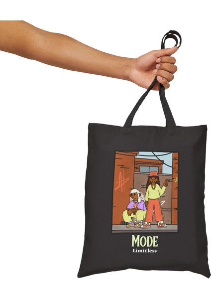 Limitless Mode: Own The Streets Gabardin Tote Çanta modelleri