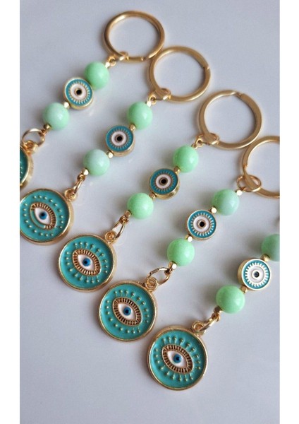 Hediyelik Yeşil Boncuklu Anahtarlık 10 cm fiyatları