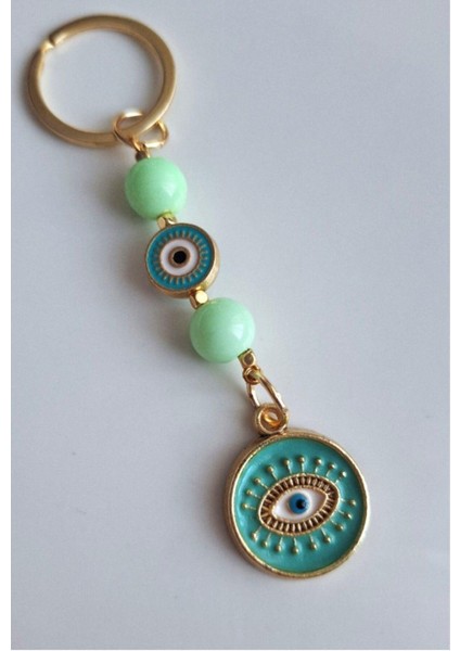 Hediyelik Yeşil Boncuklu Anahtarlık 10 cm modelleri