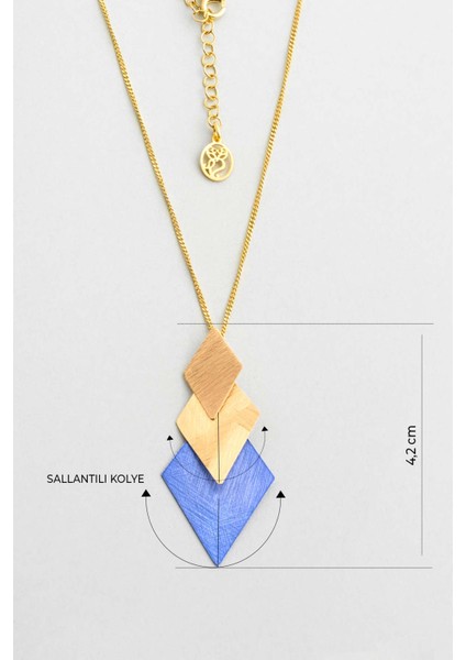 Sahra Gecesi 18 Ayar Sarı Altın Kaplama 46 cm Gümüş Tasarım Kolye modelleri