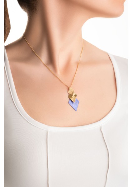 Sahra Gecesi 18 Ayar Sarı Altın Kaplama 46 cm Gümüş Tasarım Kolye fırsatları