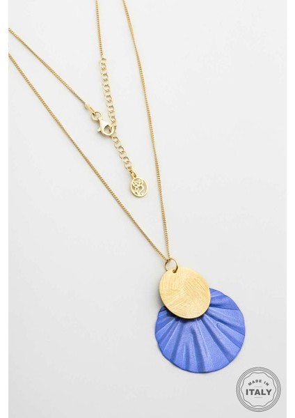 Marakeş Rüzgarı 18 Ayar Sarı Altın Kaplama 45 cm Gümüş Kolye