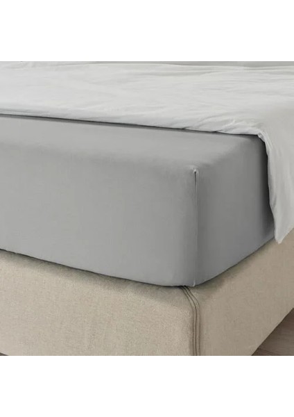 Dvala Lastikli Çarşaf Açık Gri 160 x 200 cm fiyatları