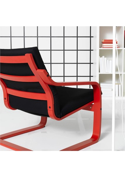 Poang Sallanan Koltuk Kırmızı Vissle Siyah Alçak Arkalıklı fırsatları