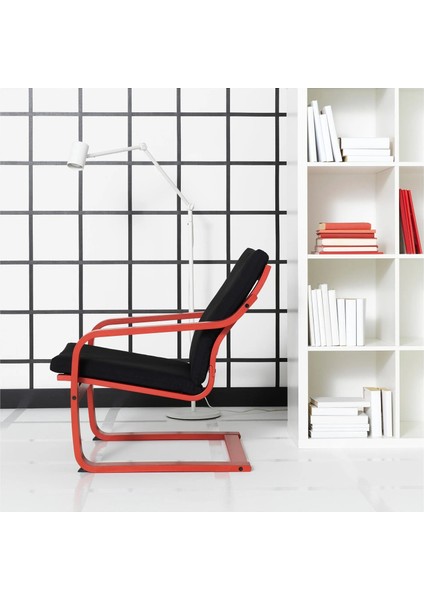 Poang Sallanan Koltuk Kırmızı Vissle Siyah Alçak Arkalıklı indirimleri