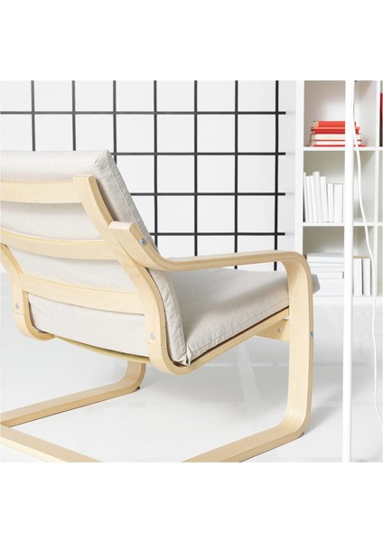 Poang Sallanan Koltuk Ekru Bej Katorp Ekru Bej Alçak Arkalıklı fırsatları