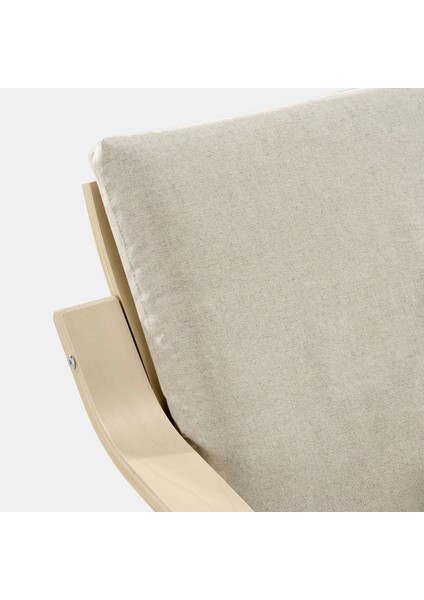 Poang Sallanan Koltuk Ekru Bej Katorp Ekru Bej Alçak Arkalıklı