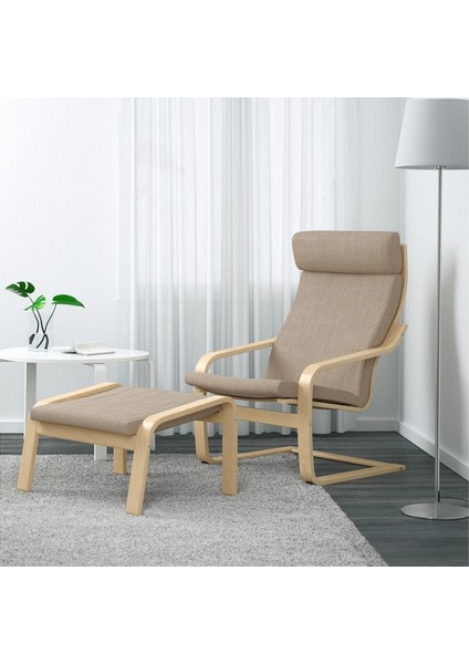 Poang Sallanan Koltuk Hillared Bej Huş Yüksek Arkalıklı fırsatları