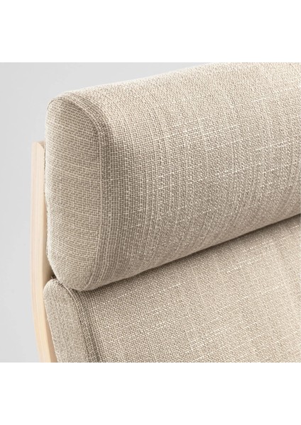 Poang Sallanan Koltuk Hillared Bej Huş Yüksek Arkalıklı