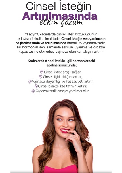 Cliagyn Kadın Cinsel istek arttırıcı cinsel Haz Orgazm Arttırıcı Multivitamin Takviye 30 kapsül performans İle Yüksek Enerji modelleri