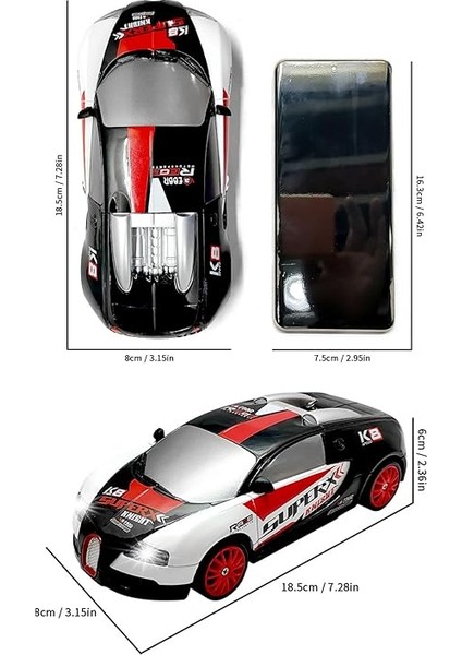 Ölçek Oyuncak 4x4 Uzaktan Kumandalı 20 Km/h Hız Drift Için Üretilmiş Şarjlı Araba Rc Yarış Arabası Full Fonksiyon Parkur Dubaları ve Drift Tekerleri 500 Mah Batarya (Siyah Spor) modelleri