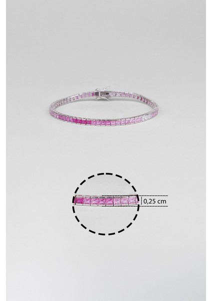 Anastasia 18 Ayar Beyaz Altın Kaplama Gümüş Su Yolu Bileklik modelleri