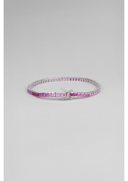 Anastasia 18 Ayar Beyaz Altın Kaplama Gümüş Su Yolu Bileklik indirimleri