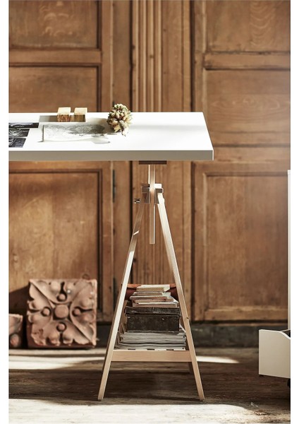 Lagkapten / Mıttback Çalışma Masası Beyaz Huş 140 x 60 cm