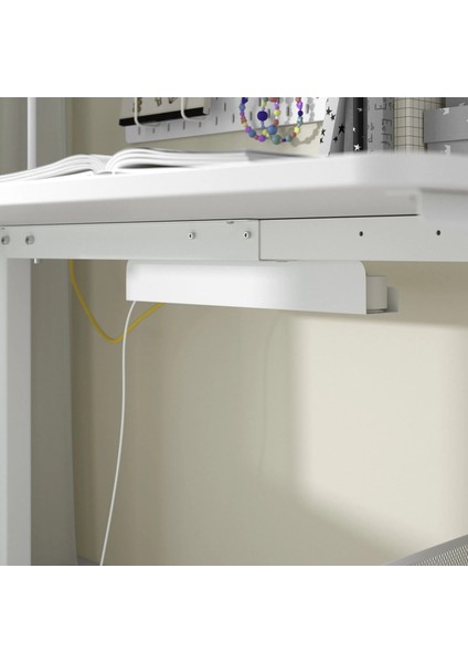 Relatera Çocuk Çalışma Masası Beyaz 117 x 60 cm Yükseklik Ayarsız indirimleri