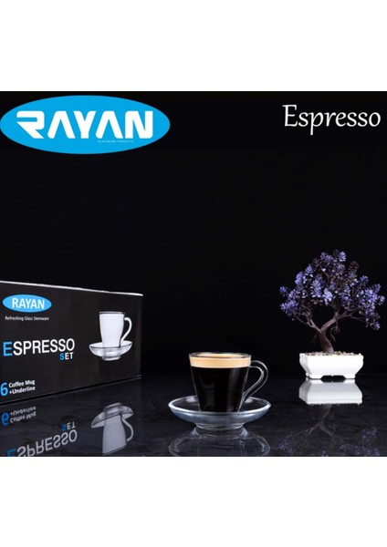 Rayan 6'lı Espresso Bardak Seti