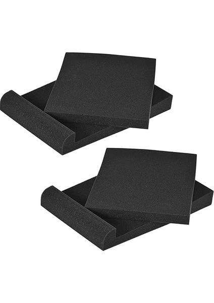 2 Takım/paket Stüdyo Hoparlörü Yalıtım Akustik Köpük Pedleri Maks. 11 * 7,4 Inç Kullanılabilir Siyah modelleri