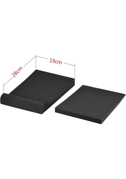 2 Takım/paket Stüdyo Hoparlörü Yalıtım Akustik Köpük Pedleri Maks. 11 * 7,4 Inç Kullanılabilir Siyah indirimleri