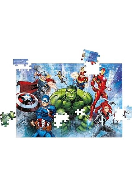 29778 Supercolor Marvel The Avengers 180 Parça Yapboz, 7 Yaşından Büyük Çocuklar Için, Italya'da Üretilmiştir, Çok Renkli, Orta Boy fırsatları