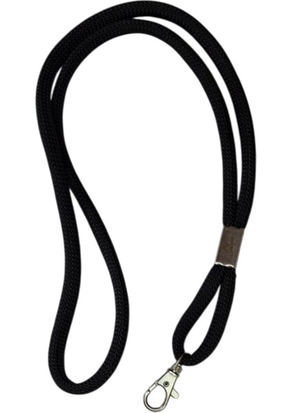 SİYAH PARACORD TELEFON BOYUN ASKISI TÜM KILIFLARA UYUMLU