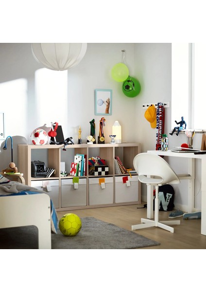 Kallax Açık Raf Ünitesi Ağartılmış Meşe Görünümlü 77 x 147 cm