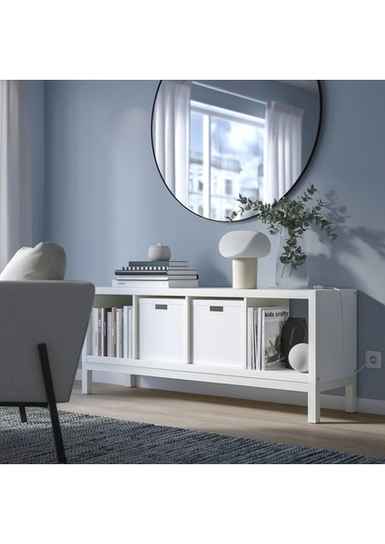 Kallax Açık Raf Ünitesi Beyaz 147 x 59 cm modelleri