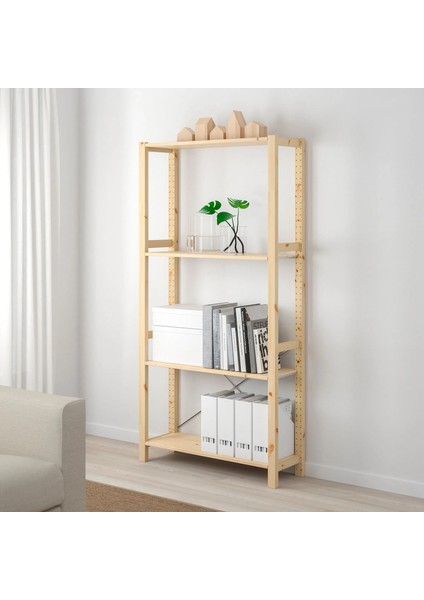 Ivar Raf Ünitesi Çam 89 x 30 x 179 cm modelleri