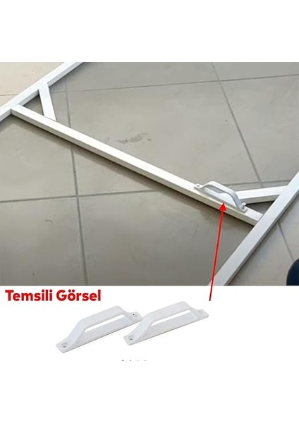 Pimapen Pvc Pencere Kapı Sineklik Kolu Plastik D Tutucu Tutamağı 2 Adet indirimleri