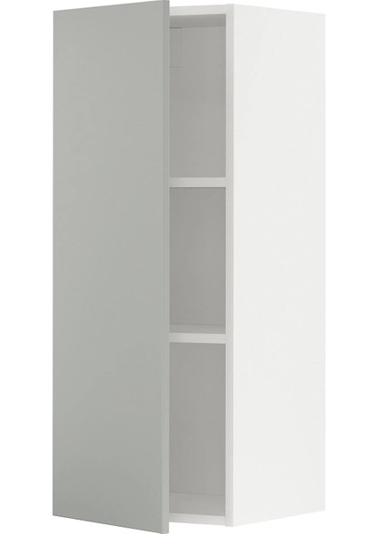 Metod Mutfak Duvar Dolabı Havstorp Açık Gri Koyu Gri 40 x 100 cm 1 Kapaklı