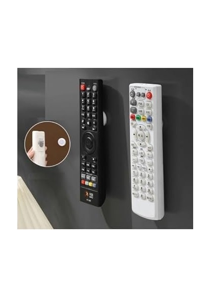 Uzaktan Kumanda Sabitleyici 2 Adet, Televizyon-Klima Kumanda Tutucu Organizer Mıknatıs Özellikli, Çok Amaçlı Kablo, Kumanda Düzenleyici 2'li Set indirimleri