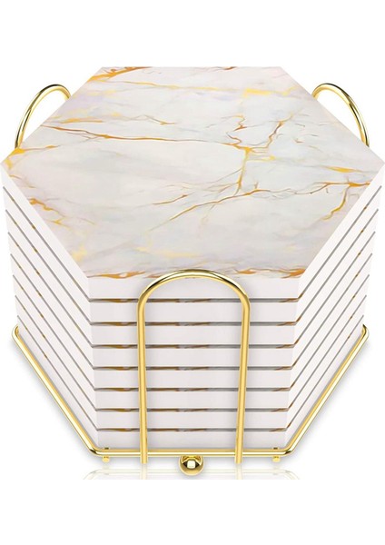 Tutucu Mermer Tasarım Seramik Coaster Seti Süper Emici Sıcak ve Soğuk Içecek ile Emici Içecekler Için 24 Ad (Yurt Dışından) fırsatları