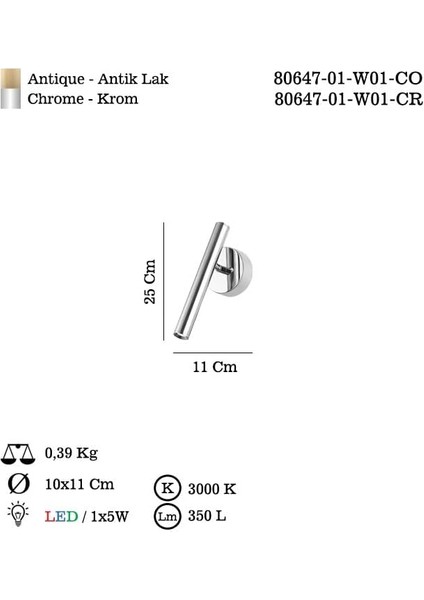 Teklı Eskıtme Ledlı 3000K modelleri