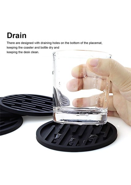 2 Paket Silikon Kaymaz Paspaslar Sıcak Içecek Tutucu Kupa Tutucu Ev Mutfak Aksesuarları Bardak Altlıkları (Yurt Dışından) fiyatları