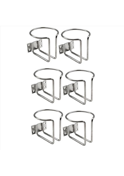 6pcs Paslanmaz Çelik Araba Tekne Yüzük Kupası Içecek Tutucu Şişe Deniz Yat Kamyonu Rv Camper (Yurt Dışından)