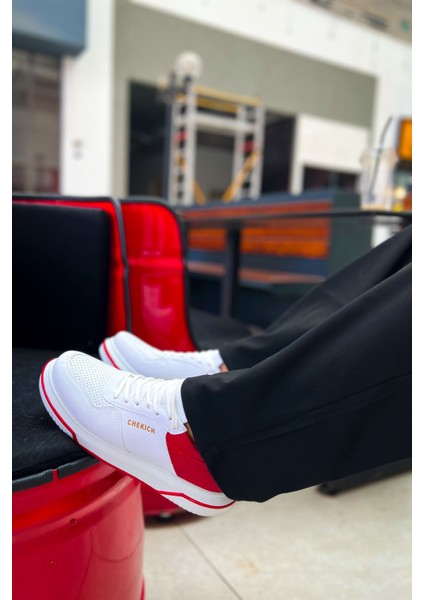 CH075 - Cbt Signature Erkek Ayakkabı Beyaz/kırmızı